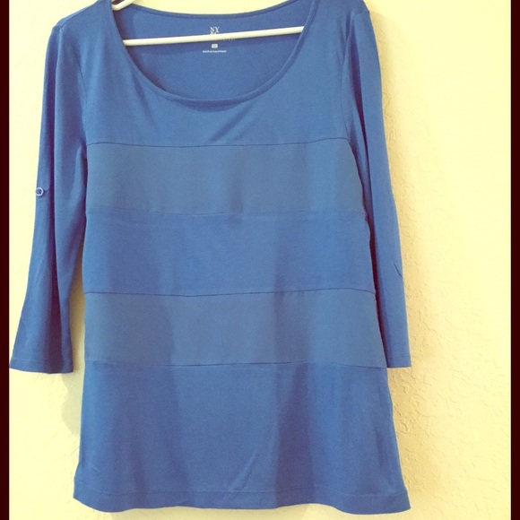 New York & Company Tops - NY and Company Royal Blue‎ Polyester Trim Top NEW